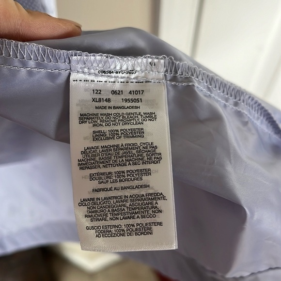 Brand New Columbia Zippered Windbreaker Jacket Purple Hooded Lightweight Hiking - Picture 12 of 13